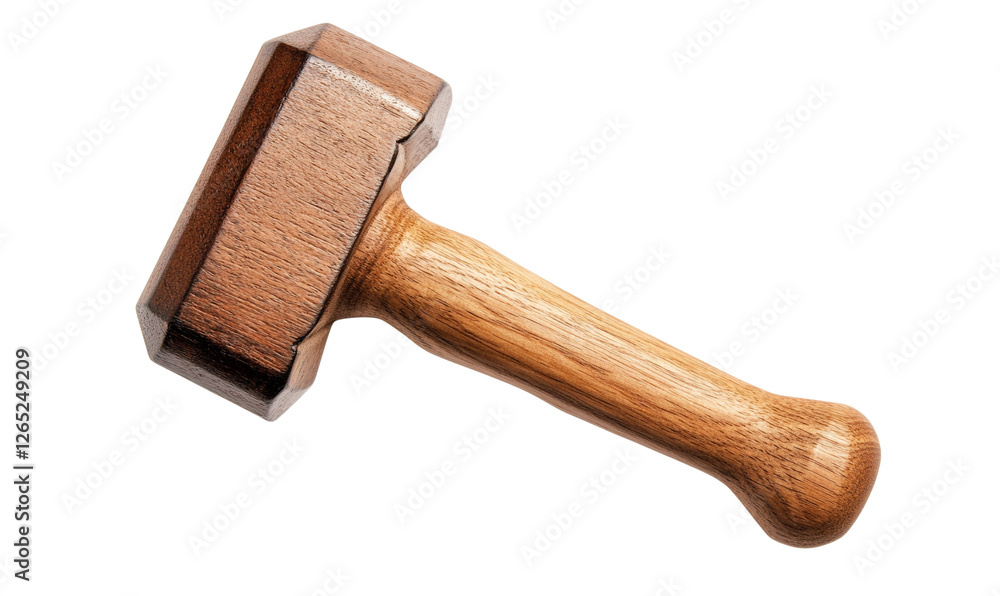 Wooden mallet for crafting and woodworking. Wooden mallet for crafting and woodworking.