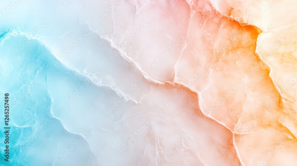 Fototapeta premium Close-Up of Smudged Watercolor Blend with Vibrant Colors