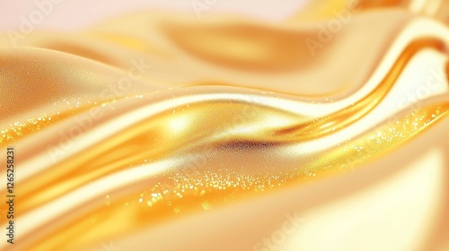 Lustrous Golden Surface, a vibrant, reflective gold texture with an open background, exuding elegance and warmth, perfect for showcasing luxurious themes or designs.