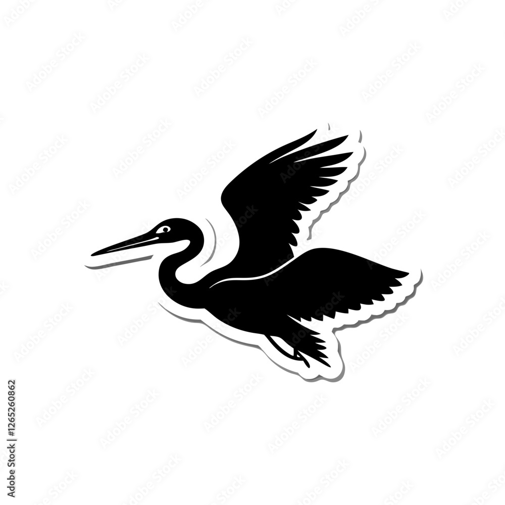 Fototapeta premium heron in flight