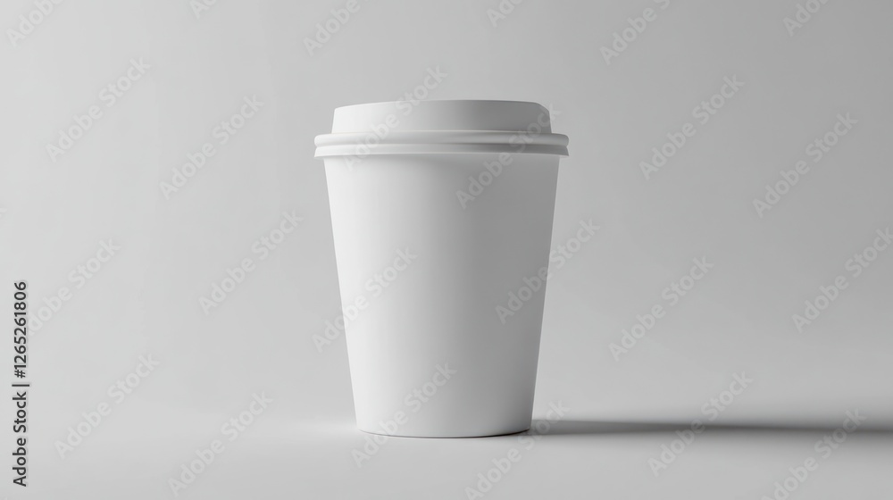 Blank Coffee Cup Mockup, Studio Shot Blank Coffee Cup Mockup, Studio Shot