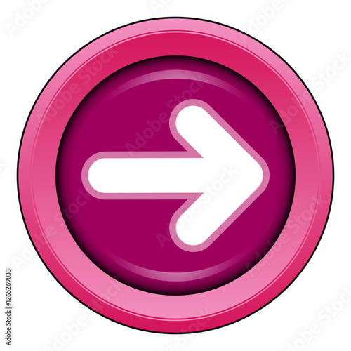 Sticker or sign showing the direction to take