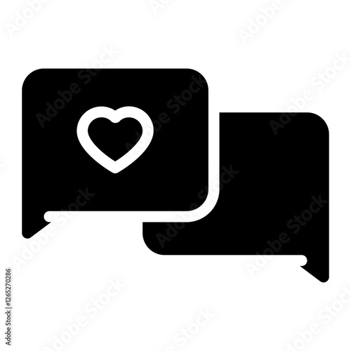 chatting app glyph icon