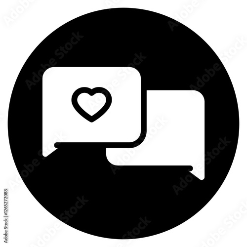 chatting app glyph icon