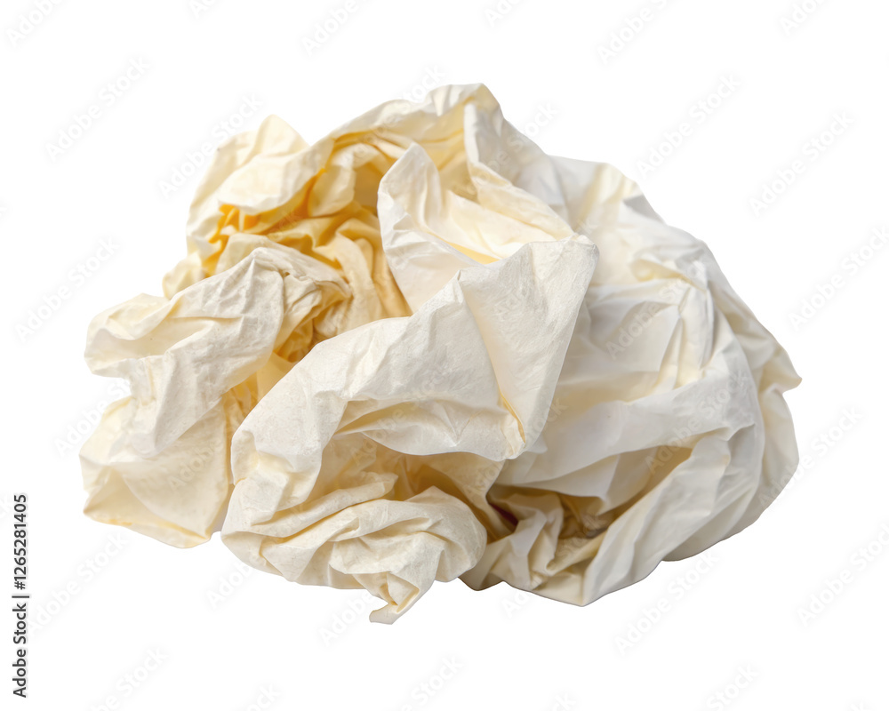 Fototapeta premium crumpled paper trash PNG