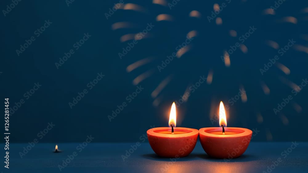 Diwali Celebration Invitation with Glowing Diyas and Colorful Fireworks Display on Dark Background Perfect for Festive Greetings Events and Parties Highlighting Traditional Indian Culture Diwali Celebration Invitation with Glowing Diyas and Colorful Fireworks Display on Dark Background Perfect for Festive Greetings Events and Parties Highlighting Traditional Indian Culture