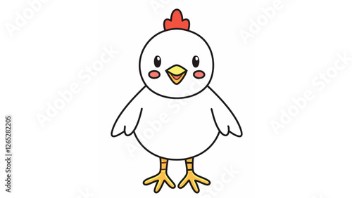 かわいいひよこのキャラクターイラスト