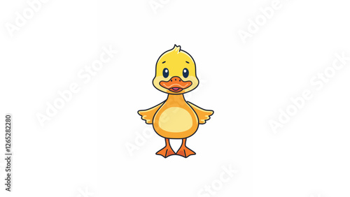 かわいいひよこのキャラクターイラスト