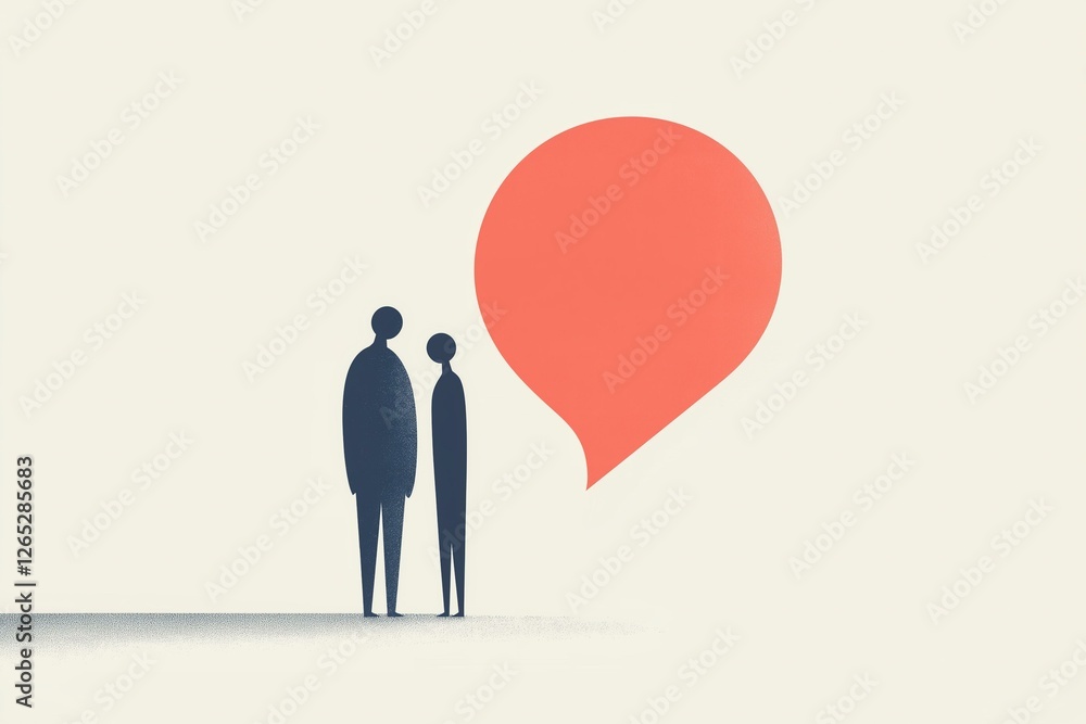 People with Speech Bubble, Communication Concept People with Speech Bubble, Communication Concept