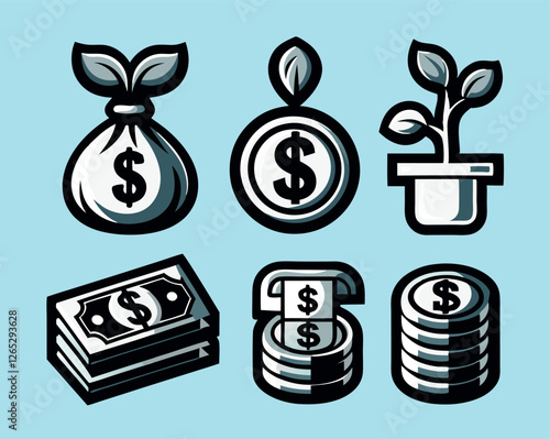 set simboli economia 01