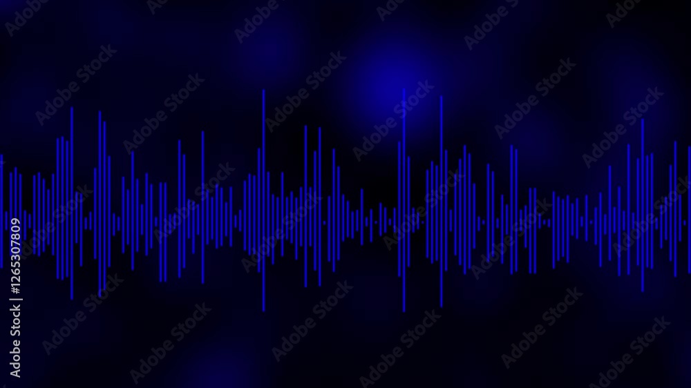 Music sound wave or audio waveform animation.Audio spectrum sound wave effect waveform animation.Abstract music waves oscillation. Futuristic sound wave visualization Music sound wave or audio waveform animation.Audio spectrum sound wave effect waveform animation.Abstract music waves oscillation. Futuristic sound wave visualization