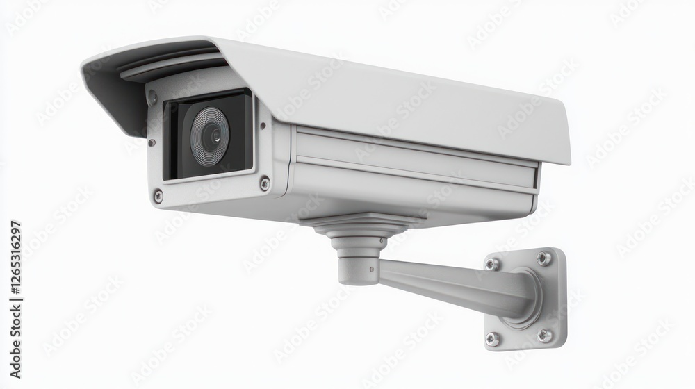 White security camera outdoor surveillance White security camera outdoor surveillance