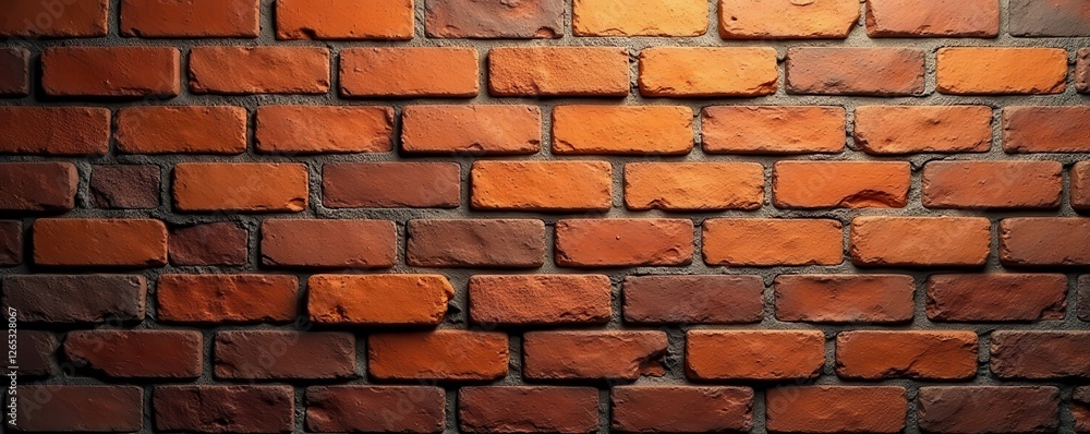 Obraz premium Timeworn brick wall, textured surface, aged effect, aged, brown