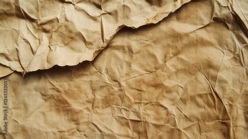 Crumpled brown paper texture background Crumpled brown paper texture background