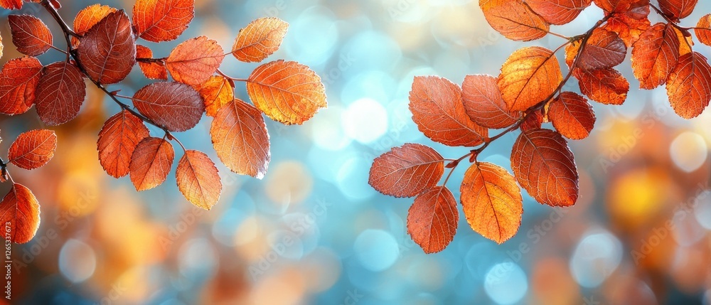 Autumn leaves, bokeh background, nature, fall, beauty Autumn leaves, bokeh background, nature, fall, beauty