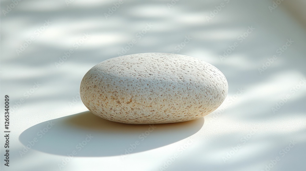 Smooth white stone serene sunlight shadow Smooth white stone serene sunlight shadow