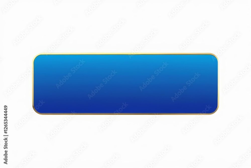 a close up of a blue rectangular sign with a gold border a close up of a blue rectangular sign with a gold border