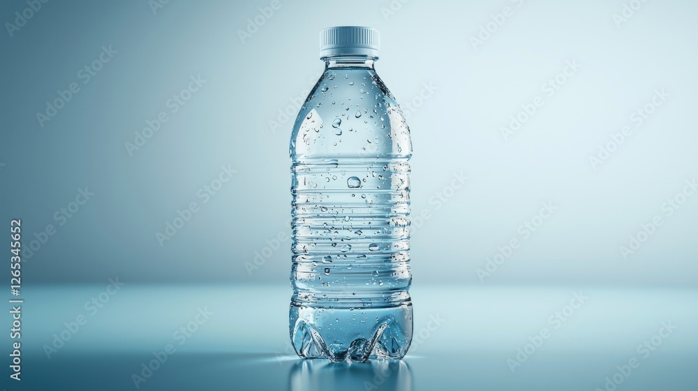 Refreshing Hydration: A Crystal-Clear Bottle of Water Refreshing Hydration: A Crystal-Clear Bottle of Water