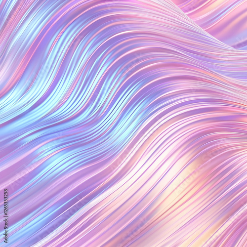 Wallpaper Mural An abstract background with wavy lines in shades of random color Torontodigital.ca
