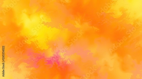 Vibrant Yellow Orange Abstract Art Background Image