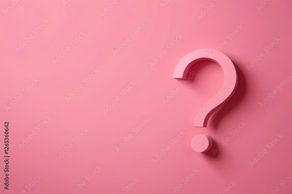a pink question mark on a pink background a pink question mark on a pink background