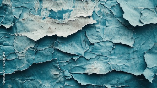 Wallpaper Mural Peeling blue paint, urban wall texture Torontodigital.ca