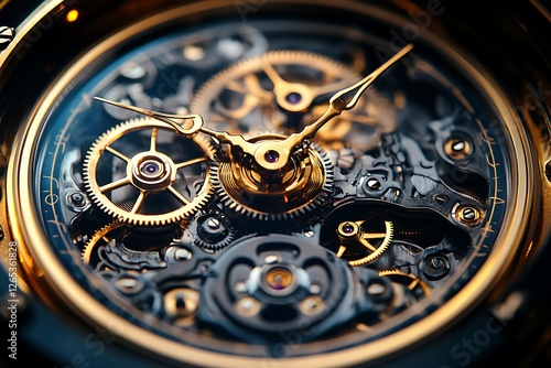 Wallpaper Mural Intricate close-up of a mechanical watch showcasing gears and clockwork in motion Torontodigital.ca