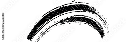 Tire tread marks, wheel textures, tire marks - car racing, motocross, drift, rally, off-road and others. Vector black isolated texture in grunge style with.vector