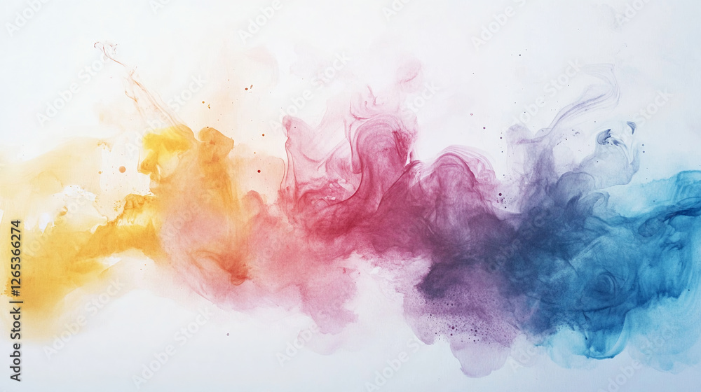 Ethereal chromatic cascade, A symphony of fluid color gradients Ethereal chromatic cascade, A symphony of fluid color gradients