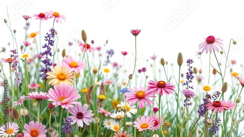 Wallpaper Mural Enchanting Floral Tapestry: Meadow Wildflowers in Bloom Torontodigital.ca