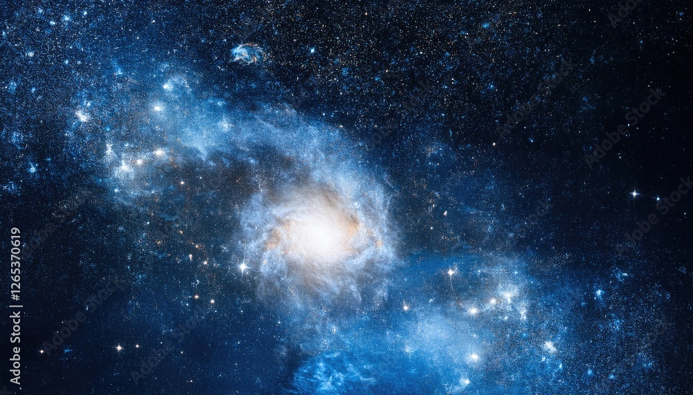 Obraz premium Nebula and galaxies in space. Abstract cosmos background