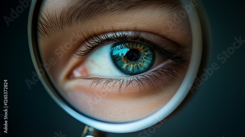 A Close Up View Of A Striking Green Eye