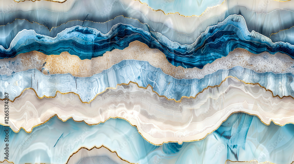 custom made wallpaper toronto digitalLuxury blue agate marble seamless texture with gold veins and layered mineral patterns