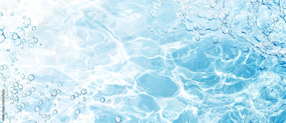 Naklejka premium Abstract Blue and White Water Texture Background