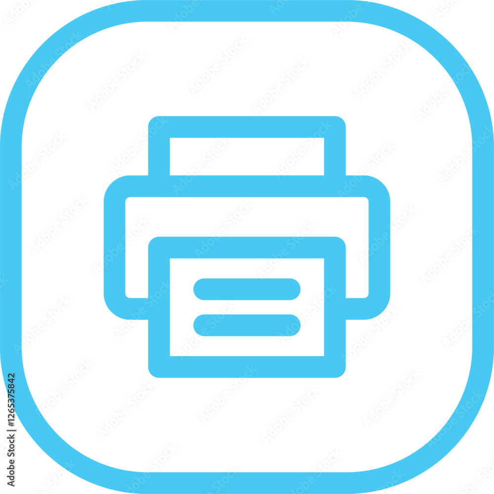 Printer icon - Document desktop print icon symbol - fax icon button. Printers icons. Color set, vector illustration Printer icon - Document desktop print icon symbol - fax icon button. Printers icons. Color set, vector illustration