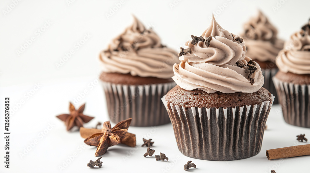 Cupcakes isolated on white background Cupcakes isolated on white background