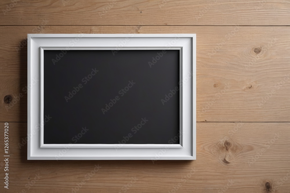 there is a picture of a picture frame on a wooden wall there is a picture of a picture frame on a wooden wall