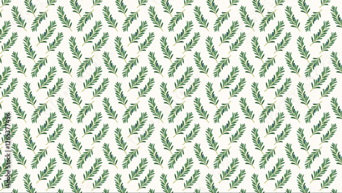 ローズマリーの美しいナチュラルなイラスト、パターンの背景