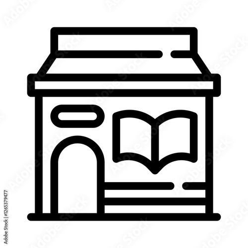 bookstore line icon