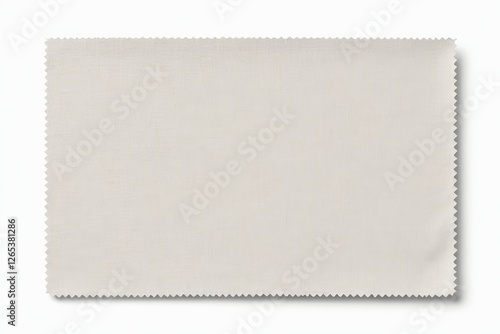 a close up of a white cloth with scallops on it