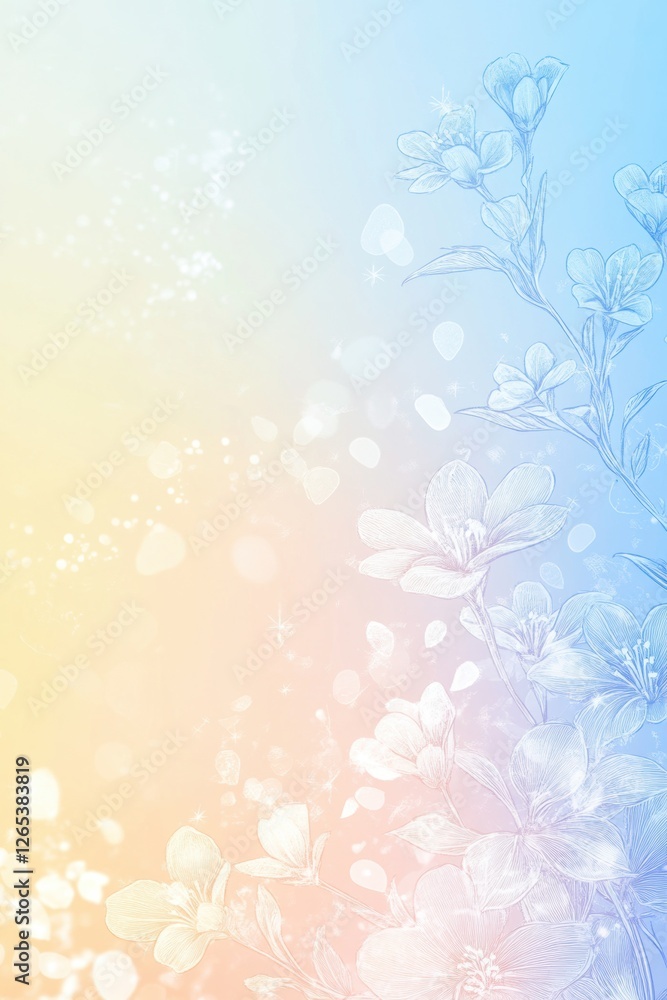 Beautiful background template made of Spring flowers. Beautiful background template made of Spring flowers.