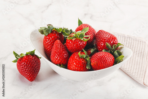 Sweet srawberry in the bowl