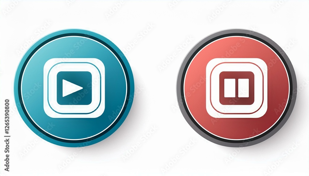 Audio, video, music player circle button icon. Sound control, play, pause button solid icon set. Camera, media control, microphone interface pictogram. perfect any project. Audio, video, music player circle button icon. Sound control, play, pause button solid icon set. Camera, media control, microphone interface pictogram. perfect any project.