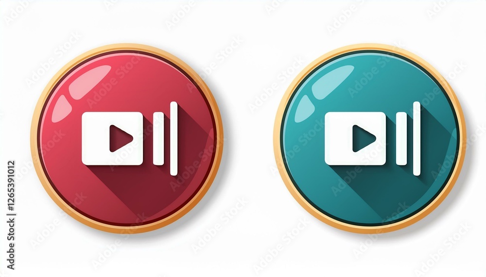 Audio, video, music player circle button icon. Sound control, play, pause button solid icon set. Camera, media control, microphone interface pictogram. perfect any project. Audio, video, music player circle button icon. Sound control, play, pause button solid icon set. Camera, media control, microphone interface pictogram. perfect any project.