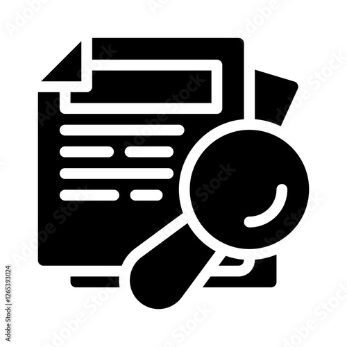 magnifying glass glyph icon