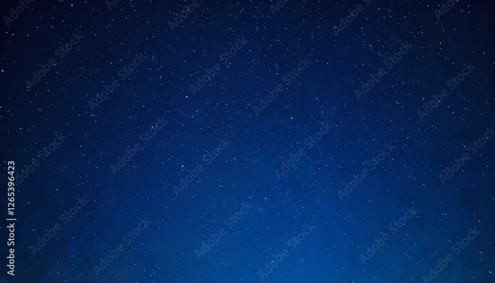 Fototapeta premium Mesmerizing view of a deep blue starry night sky with countless twinkling stars