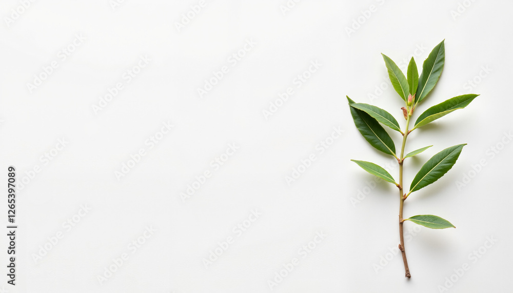 Olive branch symbolizing peace on white table, International Day of Peace Olive branch symbolizing peace on white table, International Day of Peace