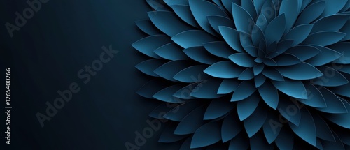 A blue flower with green leaves