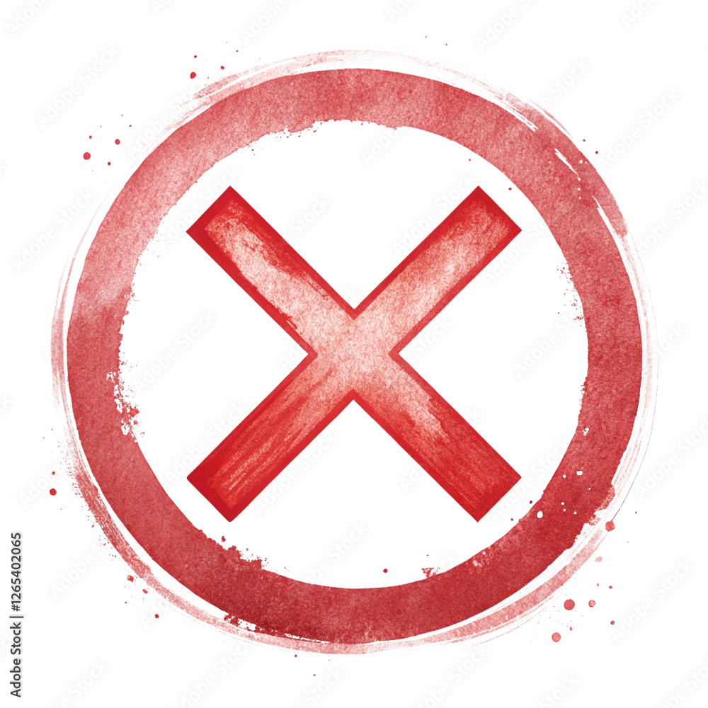 Obraz premium no entry stamp