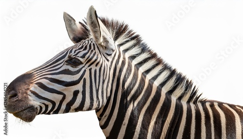 zebra isolated on white